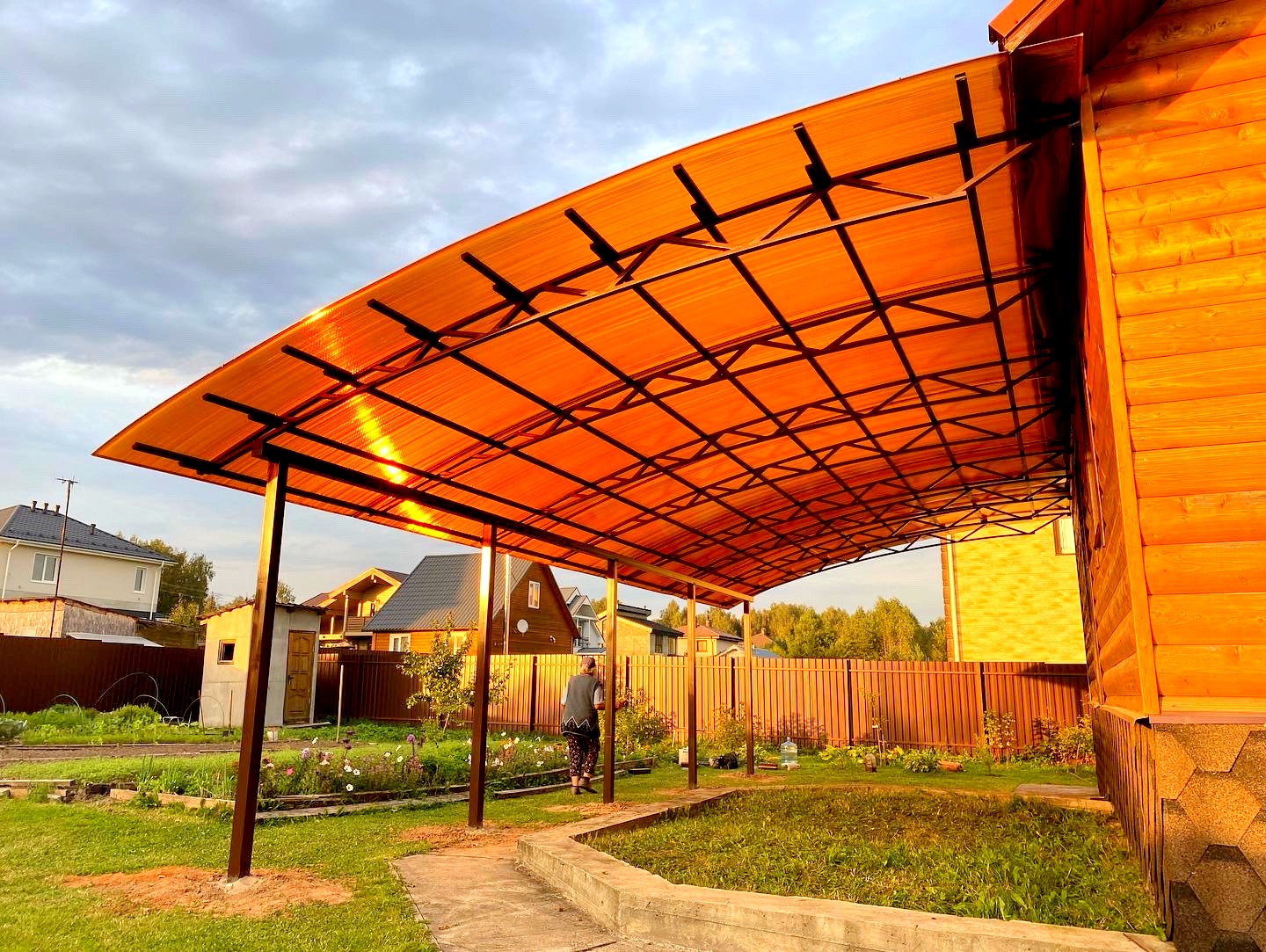 Навес из поликарбоната №65
