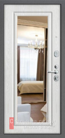Стальная дверь Дверь с терморазрывом с зеркалом №9 с отделкой МДФ ПВХ